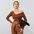 Sweater And Sweater Woman Custom Crop Top Long Sleeve Sexy Rib Knit Women Winter Knit Ladies Pullover Sweaters