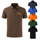 Polo Camisas Custom Plain Men 100% Cotton Or Polyester Breathable Men's Golf Camisa Polo Shirt With Custom Logo