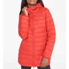 Green Jackets Fashion Nylon Taffeta Army Green Long Hooded Womens Padded Puffer Jackets With Custom Logo