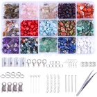 750pcs Gemstone Beads Irregular Chips Beads Natural Stone Healing Crystal Loose DIY Beads For Jewelry Making
