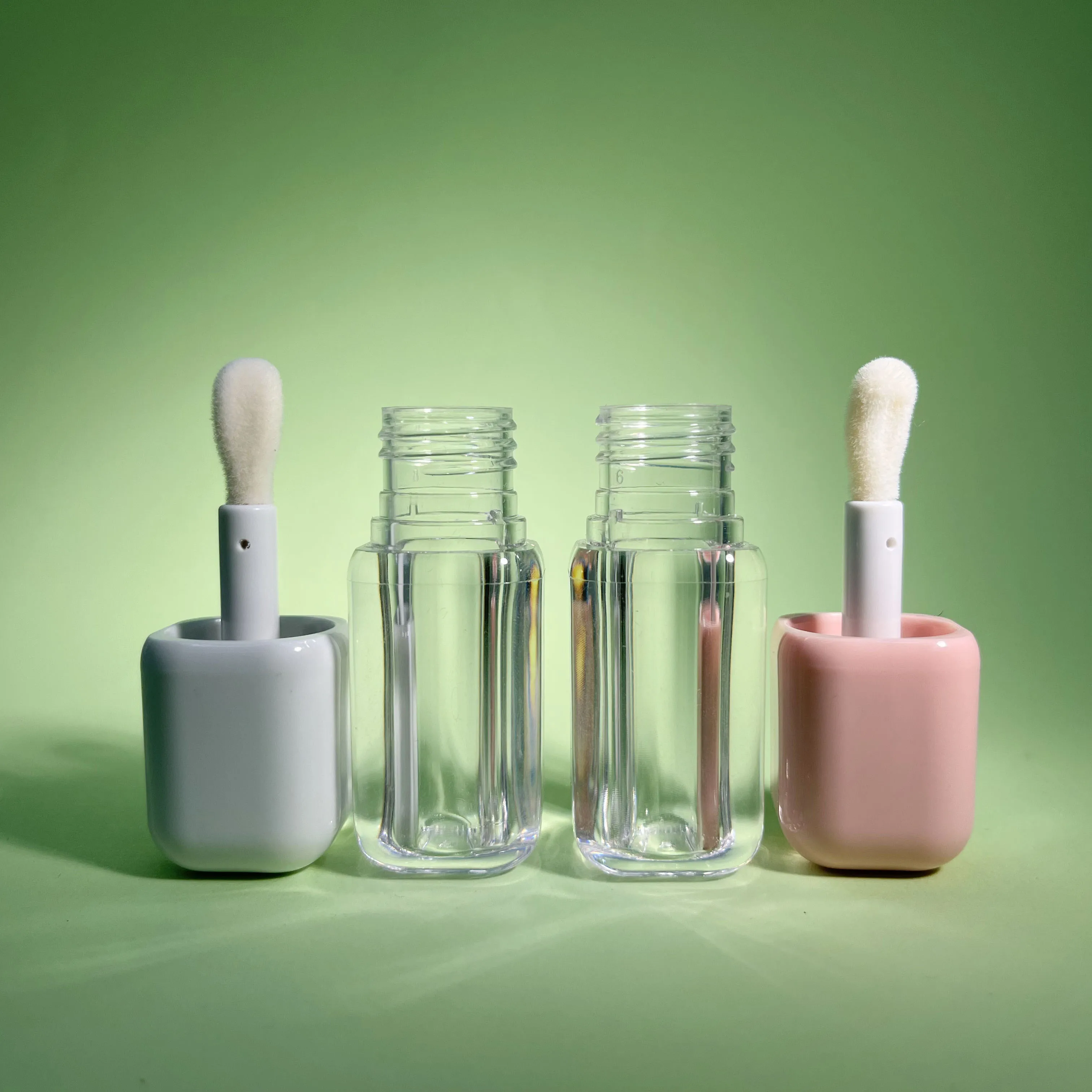 product 4ml hot sale square lip balm tube big brush plastic lip gloss bottle transparent cosmetic lip glaze bottle-27