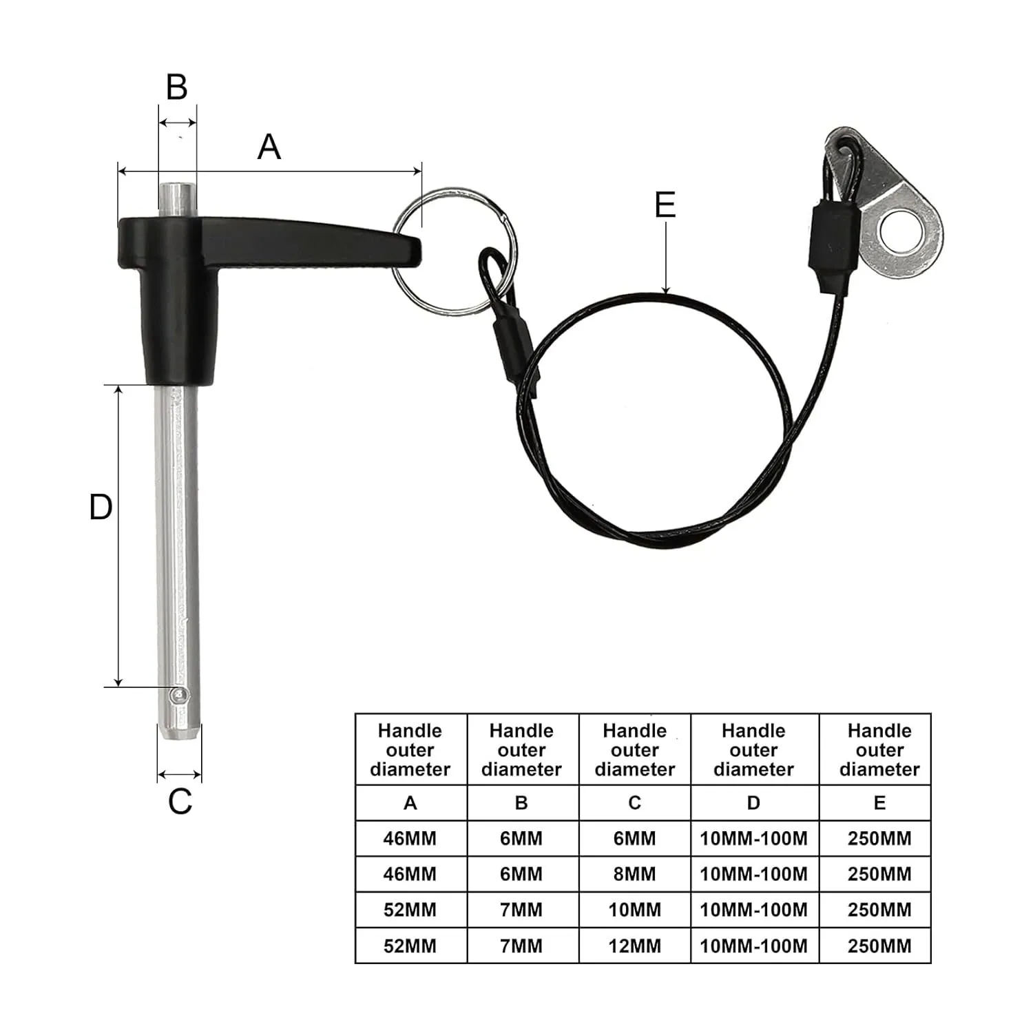 Durable and Easy to Use Quick Release Pin with Loss Prevention for Secure Fastening