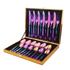 Cutlery Stainless Cutlery Amazon Hot Selling 24 Pcs Stainless Steel Dinner Spoons Forks And Knife Cutlery Set In Box