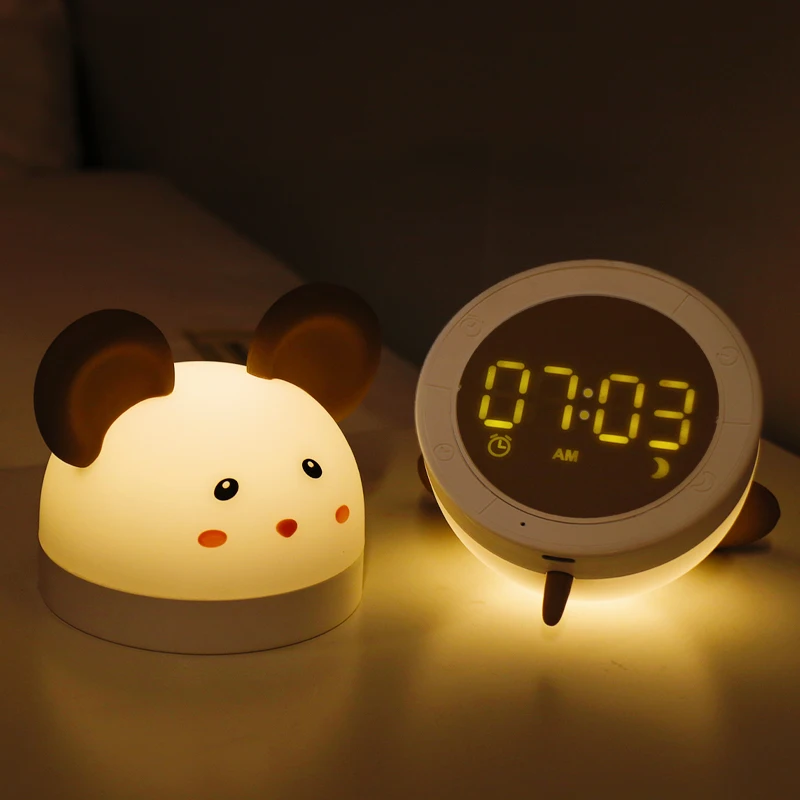 nursery clock night light