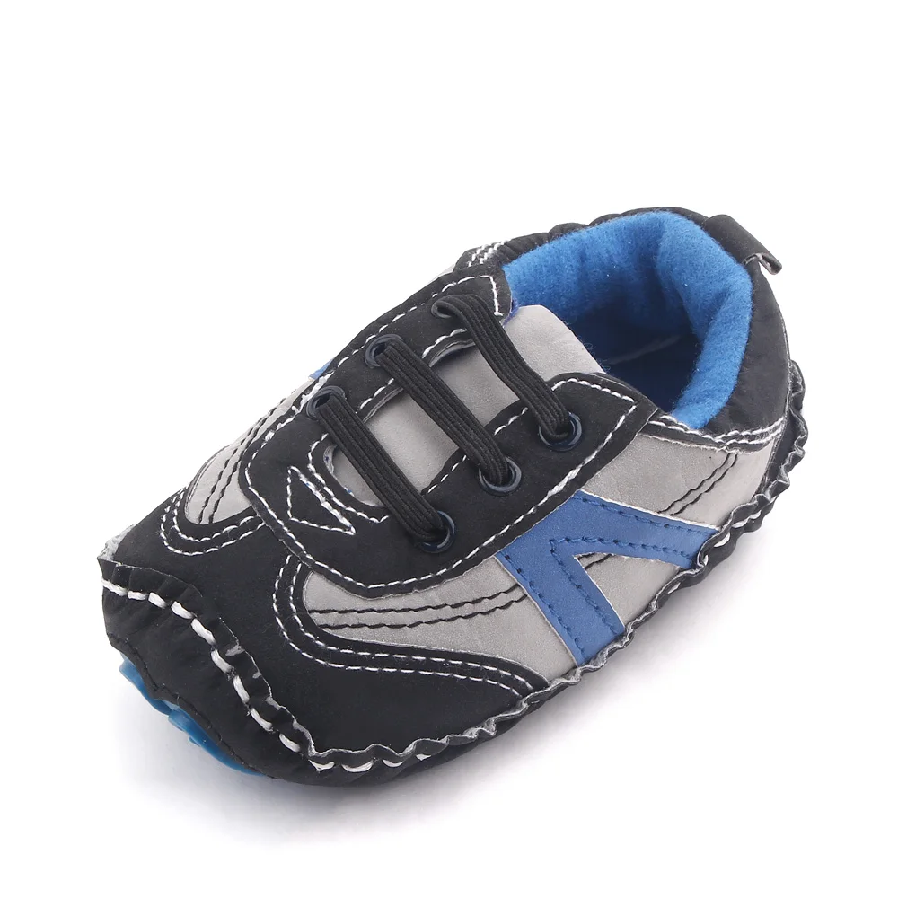 Mixed Color Maze Soles Baby Boys Elastic Hand-stitched Fashion Trend Toddler Shoes manufacture