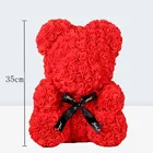 Valentine's Day Wholesale New 40cm Rose Bear Valentine's Day Gift Immortal Foam Rose Bear Creative Simulation Rose Bear