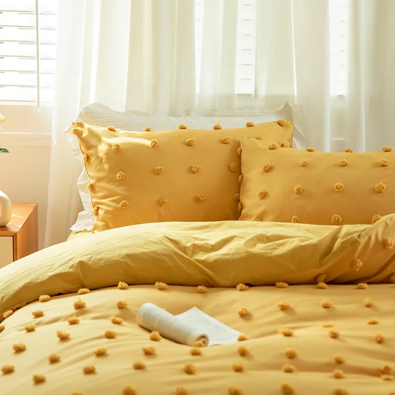 textured dot duvet cover