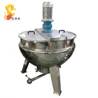 Jacketed Kettles Hot Sale Restaurant Applicable Industries Heated Double Jacketed Steam Kettles Mayonnaise Mixer