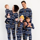 Winter Pajamas Sets Winter Pajama Set Plus Size Winter Long Sleeve 2 Piece Sleepwear Printed Christmas Pajamas Family Sets