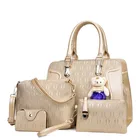 Purses Hot Selling 4pcs/set Ladies Shoulder Bag Tote Bag With Bear Pendant Luxury Designer Purses And Handbags