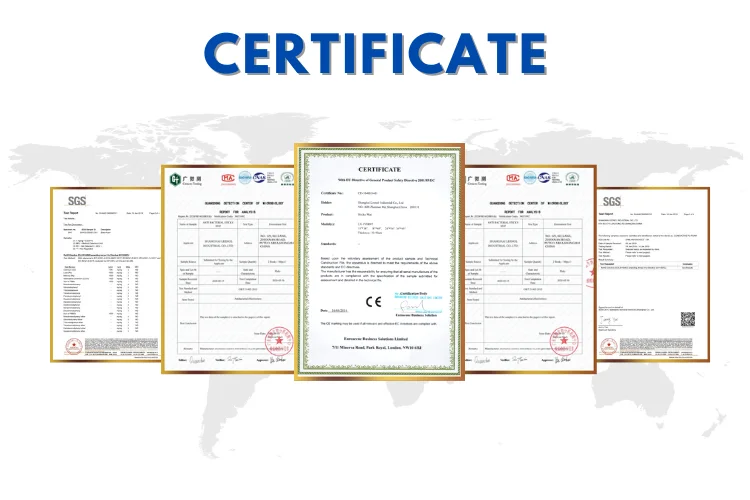 Certificate-sticky mat