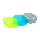 Soap Case Custom Mini Soap Storage Bathroom Soap Case Set Round Plastic Box For Soap