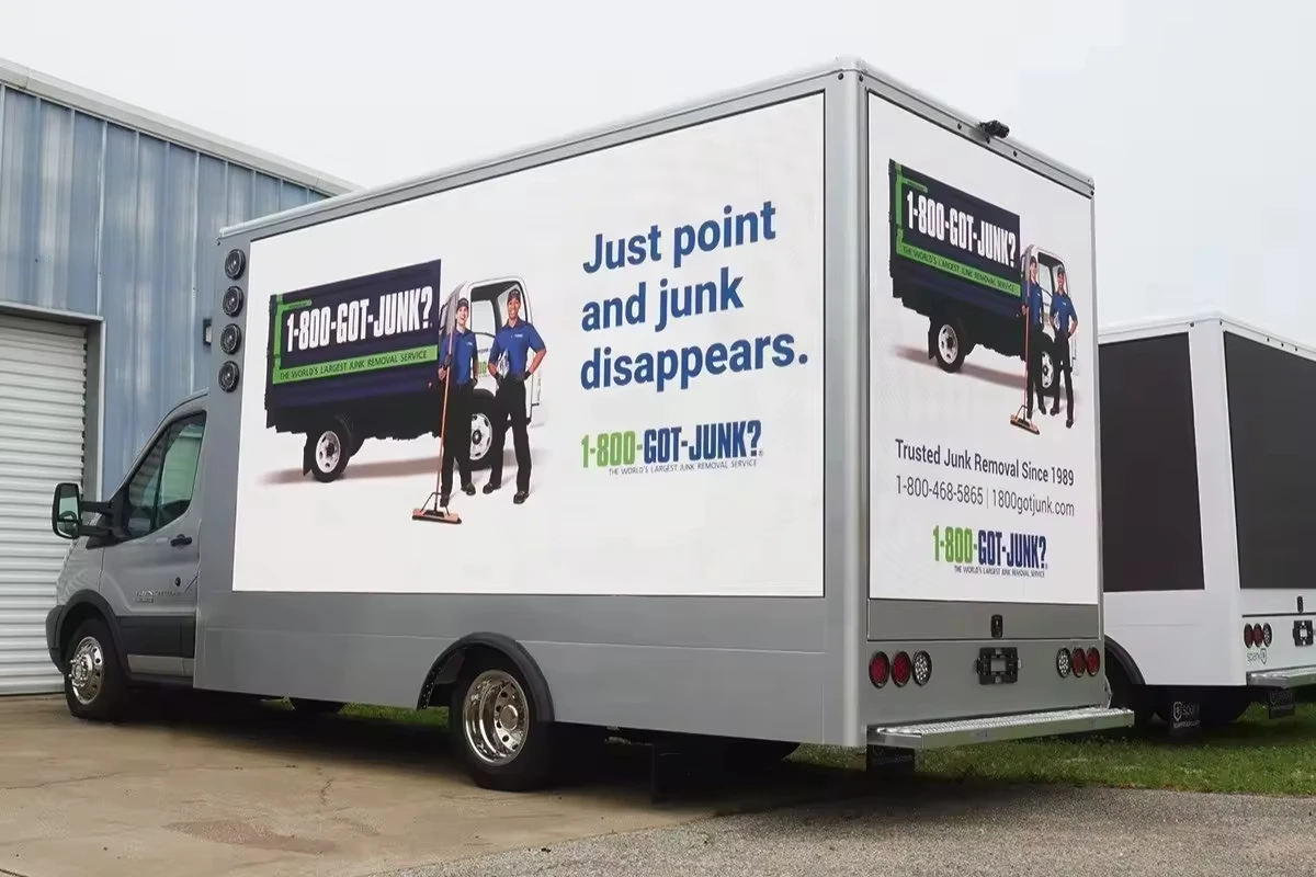 High Quality Factory Direct Sale Light Car Led Display Movable Advertisement LED Flexible Screen