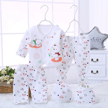 Comfortable baby clothes sets 5pcs baby clothing suits new born baby clothes sets