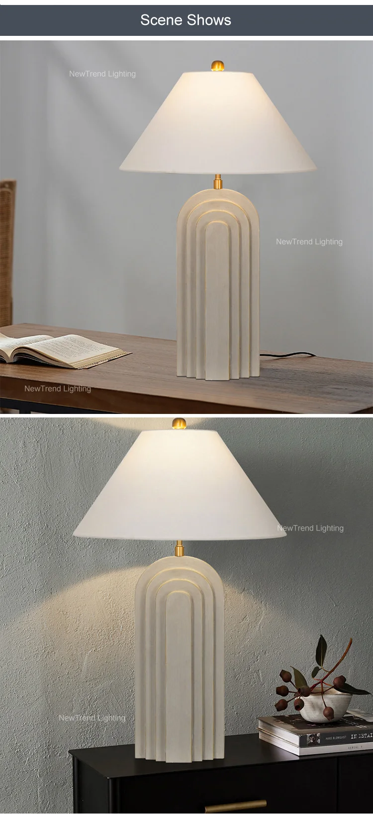 tr0027 nature style indoor decoration indoor decoration restaurant hotel room bedroom led resin table lamp-4