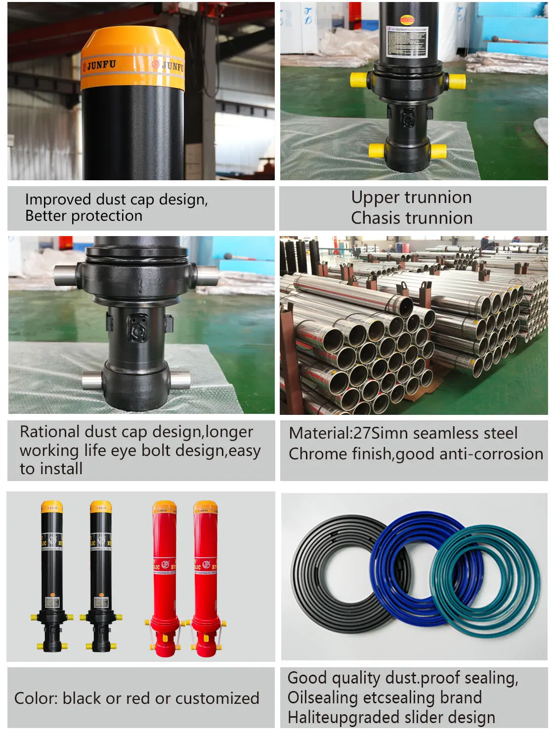 Manufacturers Tipper Truck Hoist Lifting Cylinder Single-acting Large Telescopic Hydraulic Cylind Truck Dump manufacture