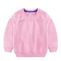 Fashion Kids Sweatshirt Blank Solid Color Customized Cotton Kids Sweatshirts And Hoodie