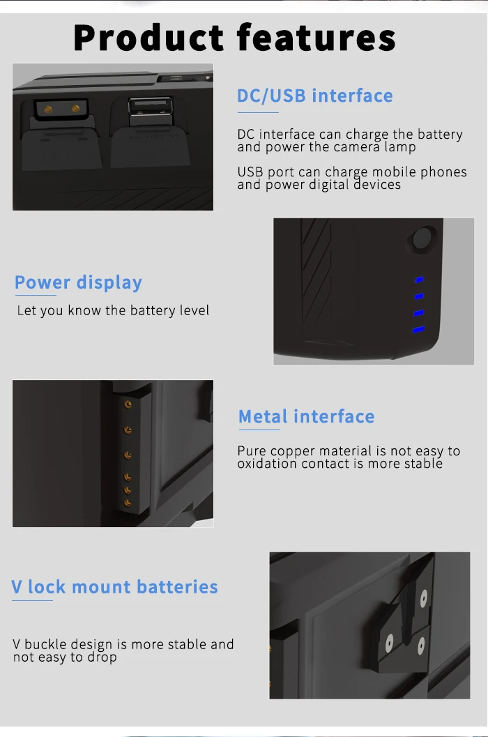 V V Lock V Mount Camera Battery Pack Wh Wh Wh Wh Wh