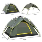Family Waterproof 3-4 Person Automatic Family Portable Camping Tents For Outdoor Hiking