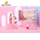 Toiletry Set New Best Selling Beautiful Pink Body Care Toiletry Gift Set For Lovely Girls