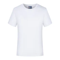 Custom cotton oversize t-shirt  crewneck short sleeve embroidery printed logo t-shirts for men