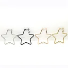 Hoop Earrings Stainless Big Star Hoop Earrings For Women Stainless Steel Hoop Earrings Lightweight Jewelry