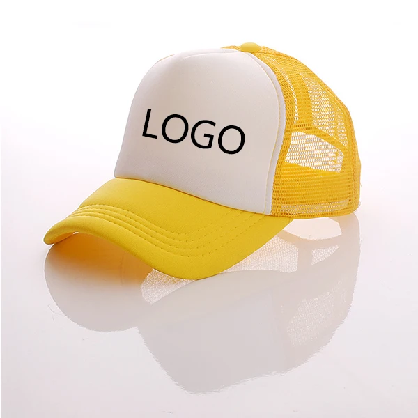 Hat Factory Wholesale Custom Embroidered Logo Flat Brim Mesh Cap Trucker Hats