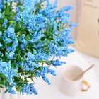 Blue Flower Innovative Function 7 Fork Blue Hippocampus Foam Grass Trending Flower Heads Artificial