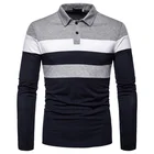 Tshirt Dry Polo T Sweat Absorption Quick Dry Golf Shirts Formal Striped Long Sleeve Polos Shirt For Men