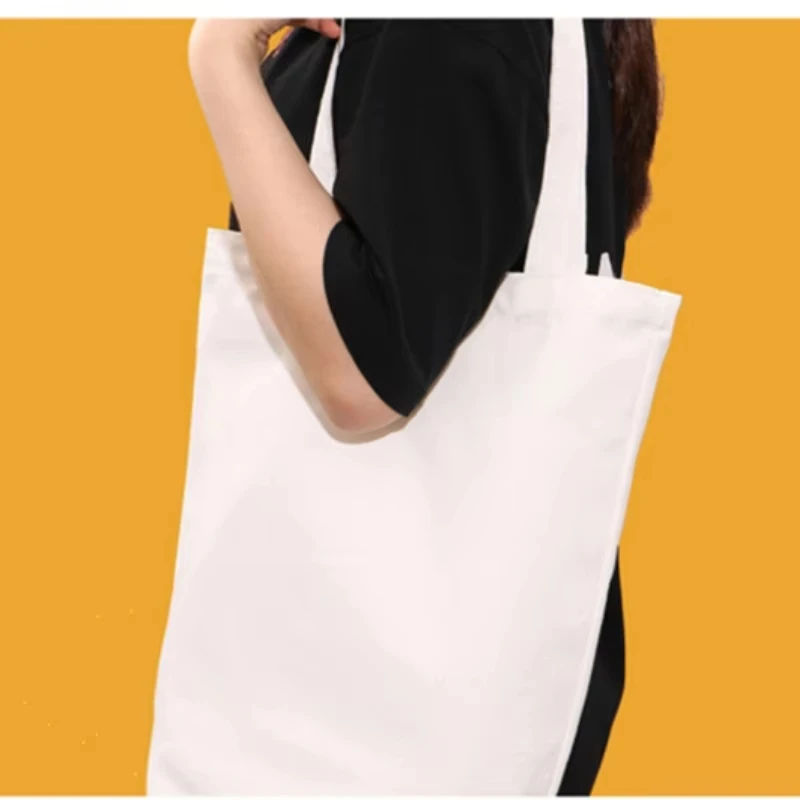 Promotional Cheap Eco Recycled Custom Calico Fabric Tote Shopping Bags Summer Beach Shoulder Cotton Tote Bag factory