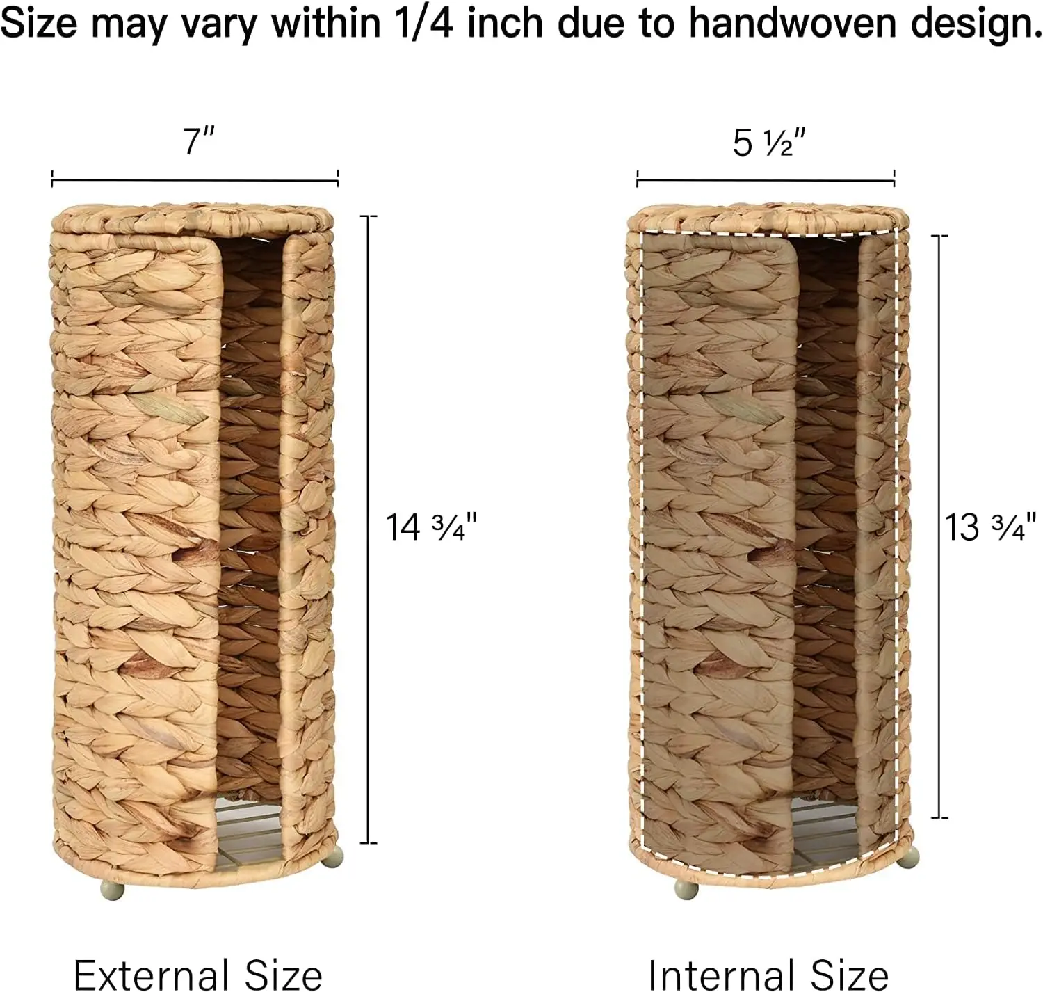 Standing Toilet Paper Holder, Toilet Paper Holder Storage for Bathroom and Under