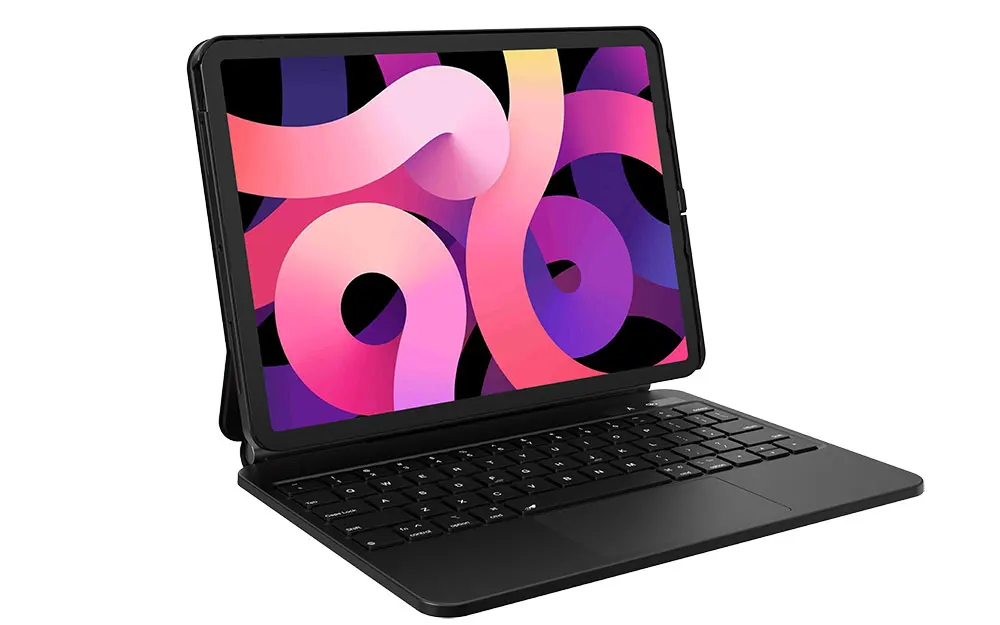 product laudtec type c detachable versatile magic keyboard case 2 in 1 portrait landscape fast charge for ipad 10th pro 11 air 13 pbk341-4