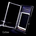 Black Eyelashes New Style Hand Made Artificial Super Soft Matte Black Gollee 0.05 0.07 Silk Eyelashes False Eyelashes