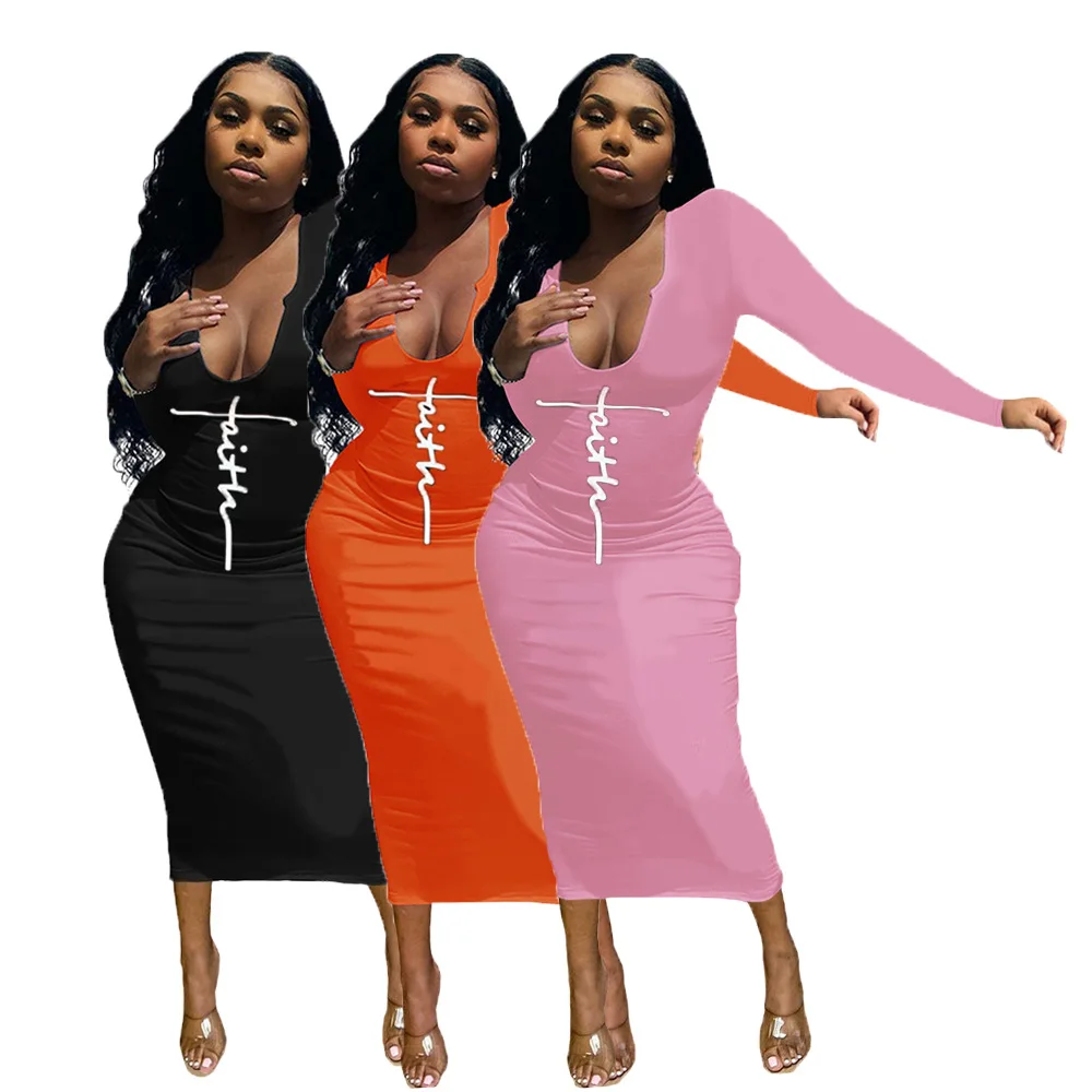 Long Bodycon Dress Faith Dress 