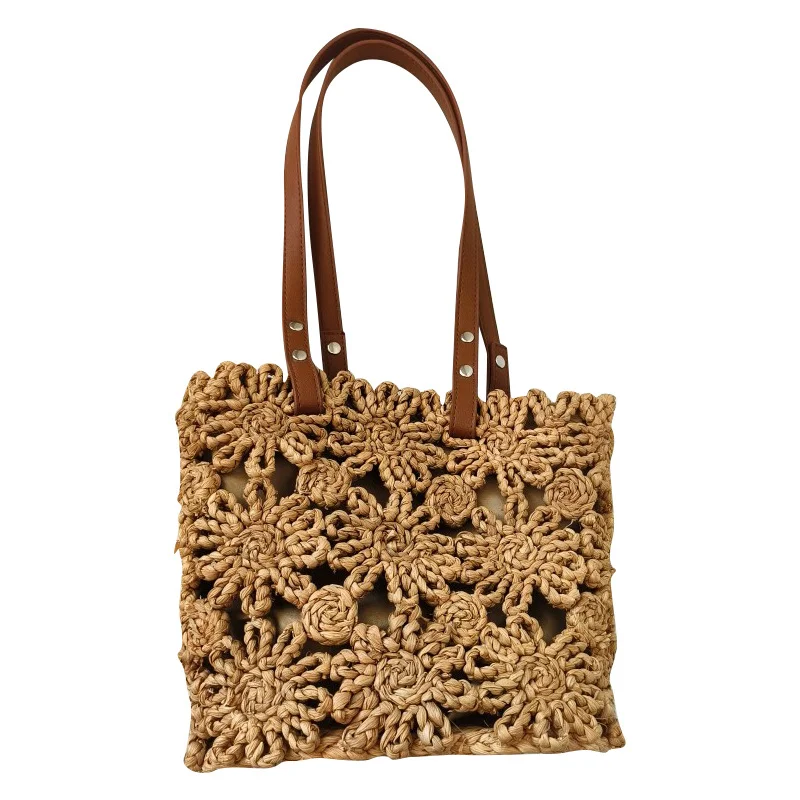 Straw bags tote bag  Popular in Europe and America Beach Tote Large capacity bag