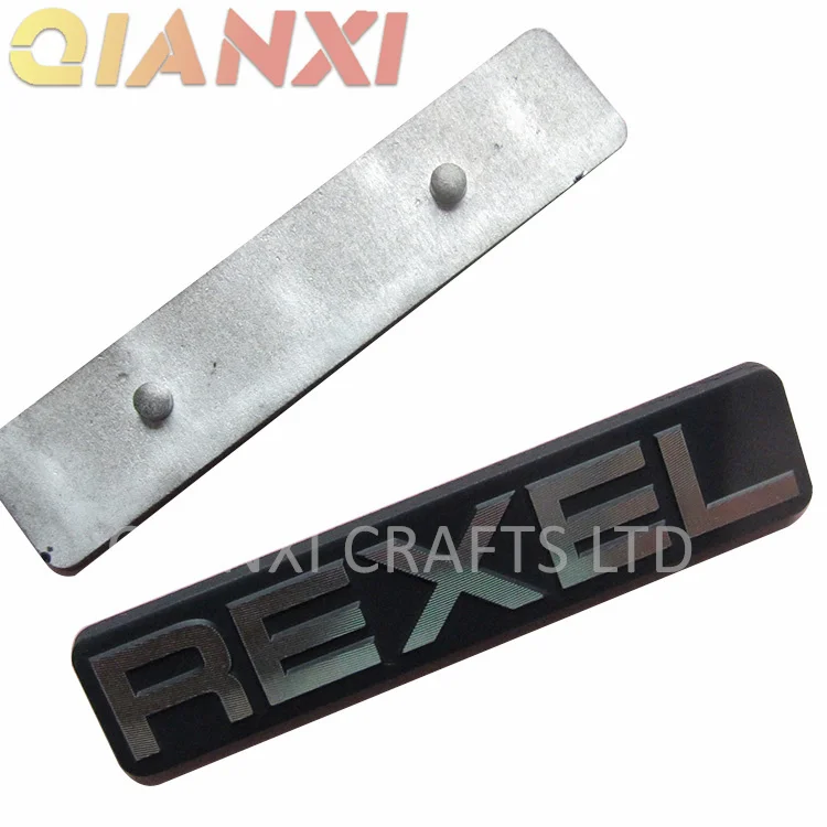 product diamond cut metal nameplate sign aluminum badge machine emblem logo plate-6