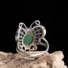 Ring Rings Wedding Ring Longquan Celadon Ladies Butterfly Shape Wedding Celadon 925 Jewelry Sterling Silver Ring