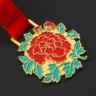 All Kinds Of Medals Import From China Creative Design Flower Medal Personalized Award Medal Custom Insert Medal