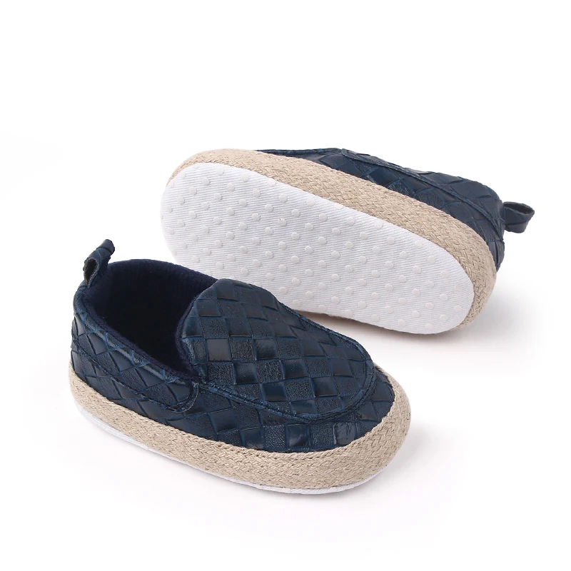 Infants Solid Color Diamond Check Soft Soled Non-slip Baby Breathable Toddler Shoes supplier