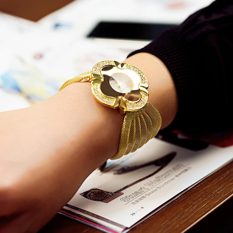 BAOHE JA002-A 2pcs Women Quartz Watch Diamond Butterfly Luxury