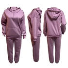Pullover Women Pullover Hoodie Tracksuits Sweatpants Sport Jogger Sweatsuit 2 Piece Set