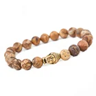 Handmade Jewellery Jewellery Seed Bead Solid Gold Budda Handmade Bracelet Men's Jewellery