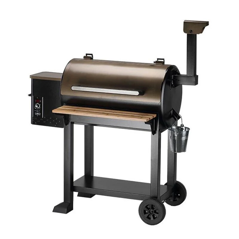 Black Wood Pellet Grill and Smoker Bbq Grill