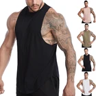 Mens Singlet Men China Supplier Mens Polyester Gym Muscle Singlet Men Tank Top