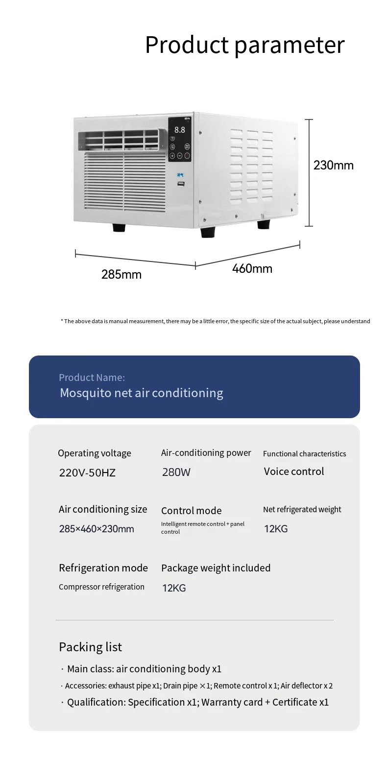 Air Conditioner, 1881btu, 110v, 220v, 50hz/60hz - detail 28