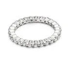 Sterling Ring Rings QiJia YiWu S925 Sterling Silver Full Circle Zircon Lady Ring Chain Ring Sterling Silver