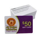 Cards With Number Card Factory Price Custom Logo Cr80 Pvc Bar Code Gift Cards With Serial Number Vip Gift Card