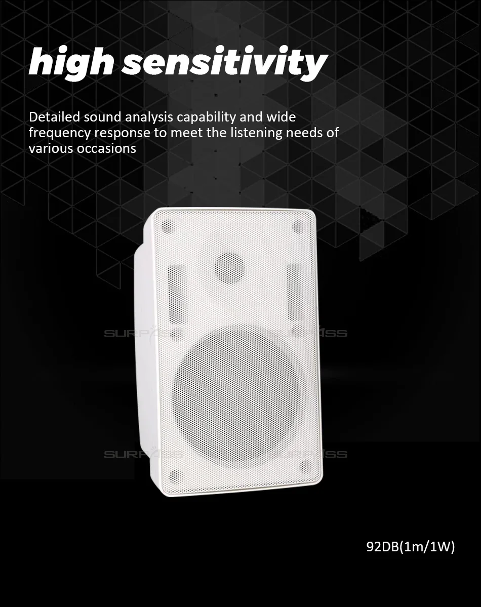Hot Sale Black and White Color Outdoor PA System Waterproof Wall Mount Public Address PA Speaker - ANKUX.COM