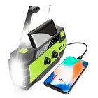 Outdoor Radio Radio Outdoor 2021 USA Hot Wireless Music Player Weather Promotional Outdoor Solar Crnk Radio Md-092