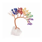 Gemstone Hot New Products Natural Polished Gemstone Hand-carved Lucky Tree Crystal Tree